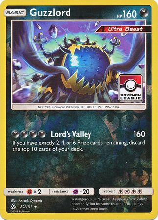 Guzzlord (80/131) (League Promo) [Sun & Moon: Forbidden Light] | Game Haven TX