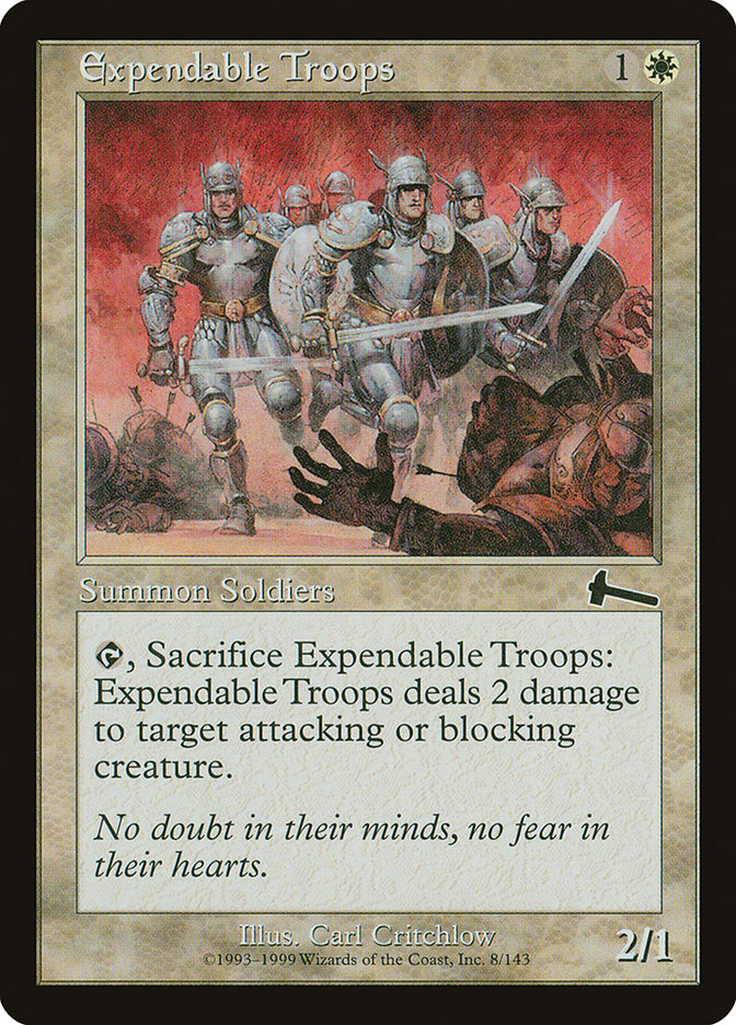 Expendable Troops [Urza's Legacy] | Game Haven TX