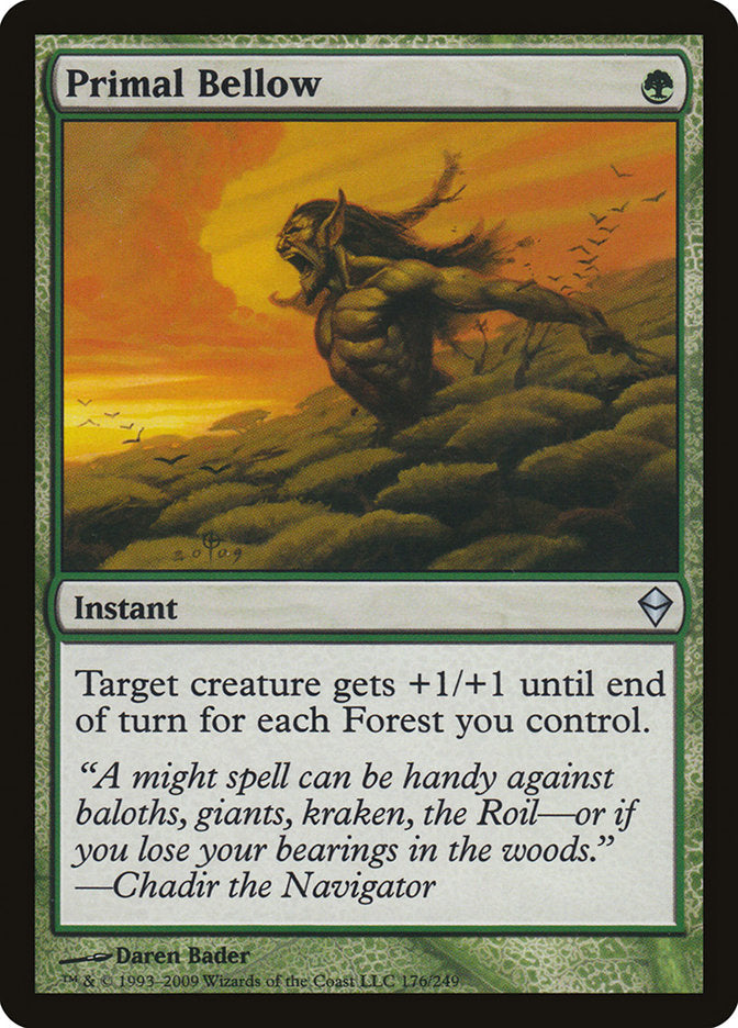 Primal Bellow [Zendikar] | Game Haven TX