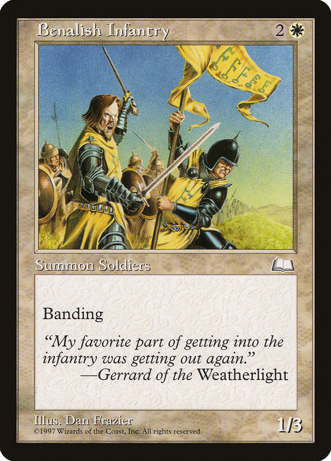 Benalish Infantry [Weatherlight] | Game Haven TX