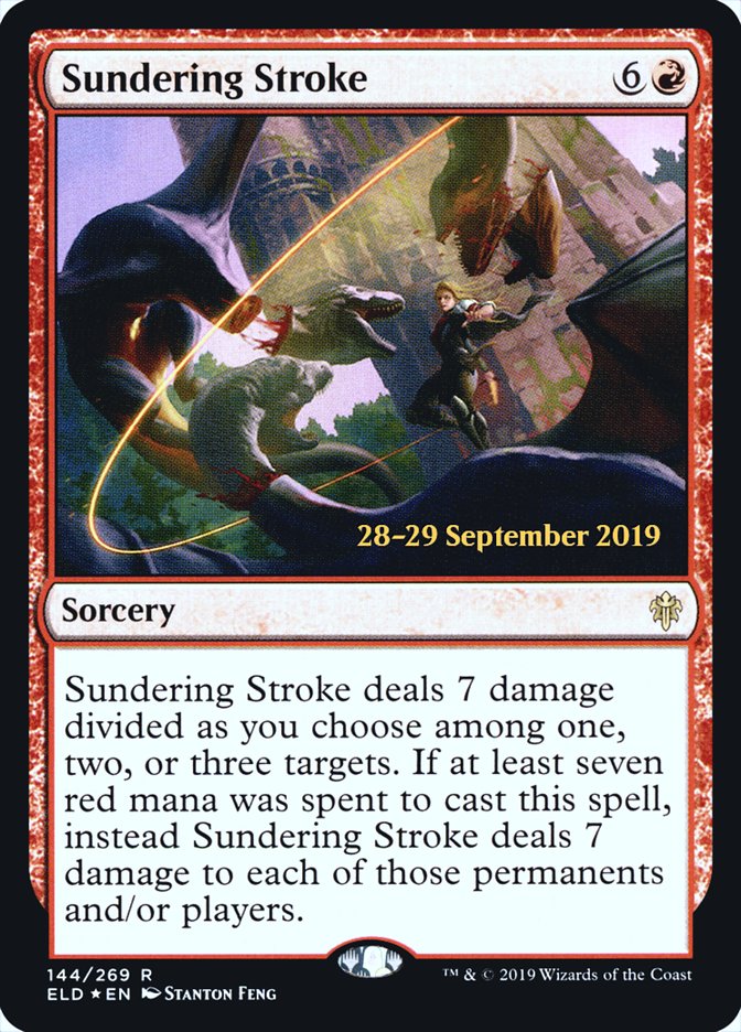 Sundering Stroke [Throne of Eldraine Promos] | Game Haven TX
