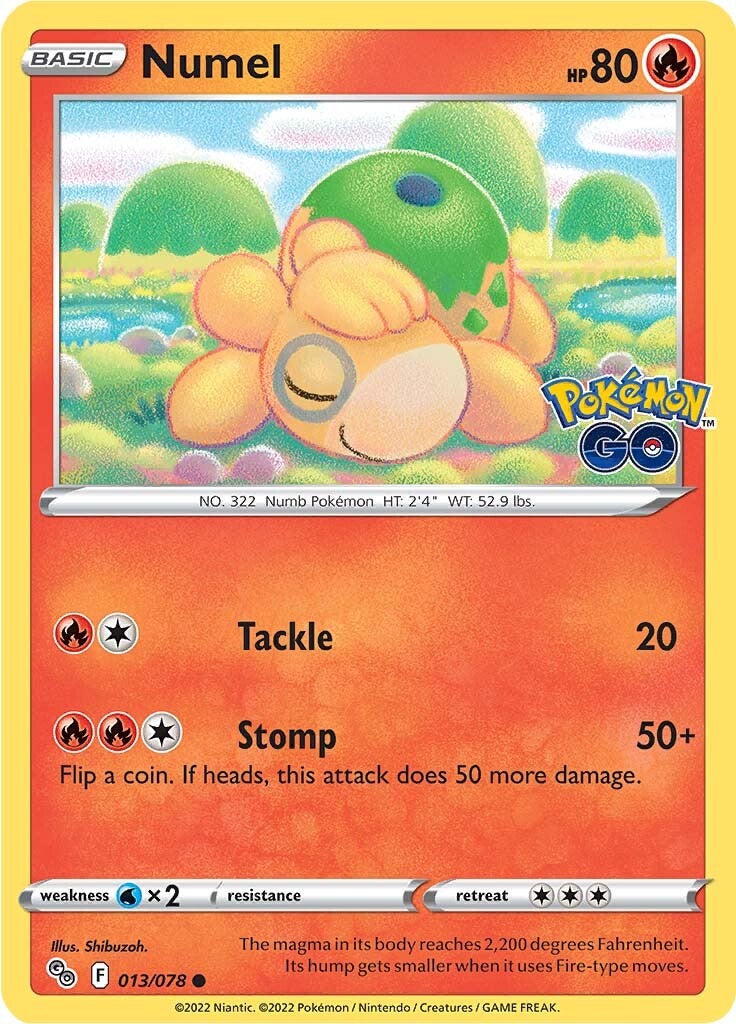 Numel (013/078) [Pokémon GO] | Game Haven TX