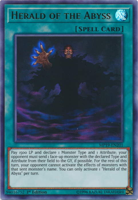 Herald of the Abyss [MP19-EN201] Ultra Rare | Game Haven TX