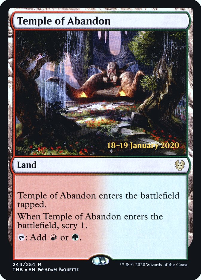 Temple of Abandon [Theros Beyond Death Promos] | Game Haven TX