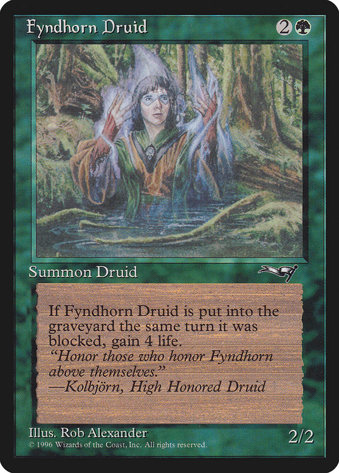 Fyndhorn Druid (Blue Flames) [Alliances] | Game Haven TX