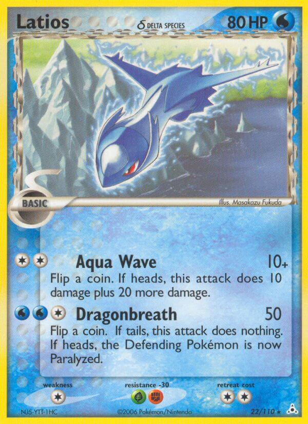 Latios (22/110) (Delta Species) (Theme Deck Exclusives) [EX: Holon Phantoms] | Game Haven TX