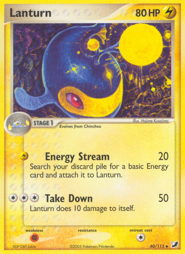 Lanturn (40/115) [EX: Unseen Forces] | Game Haven TX