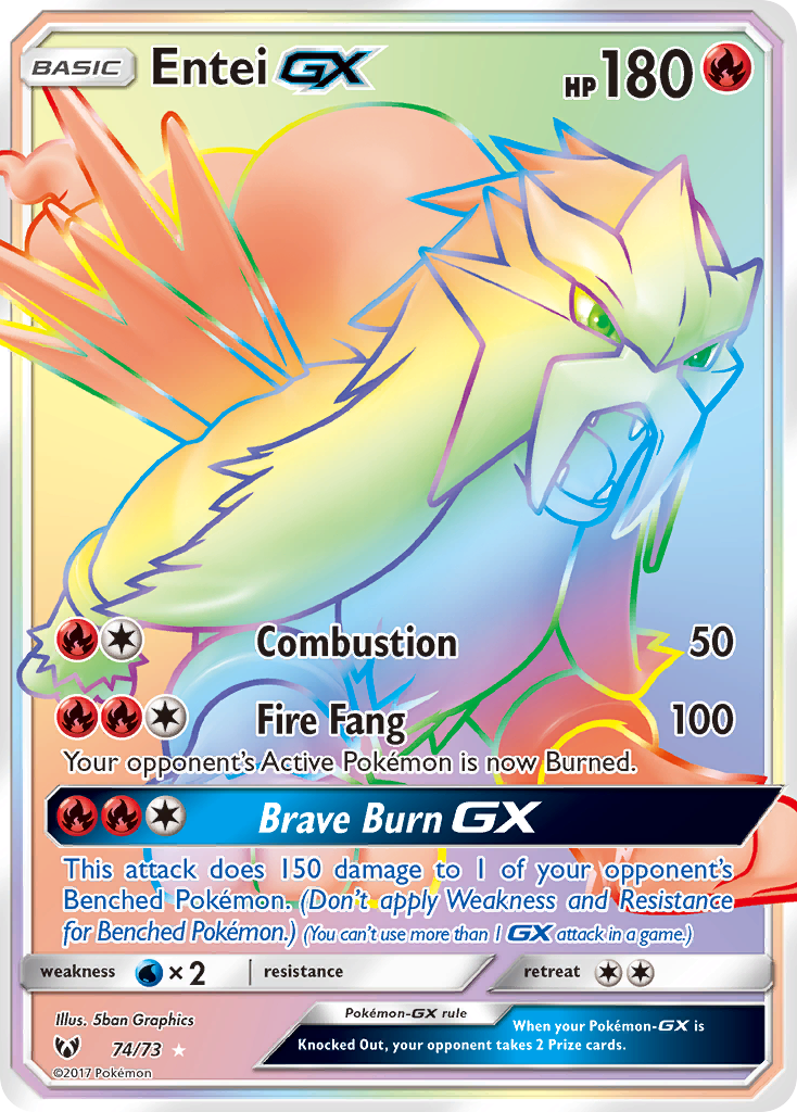 Entei GX (74/73) [Sun & Moon: Shining Legends] | Game Haven TX