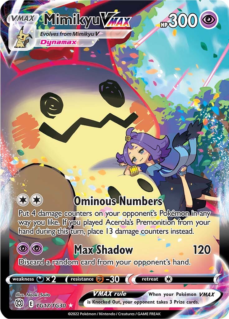 Mimikyu VMAX (TG17/TG30) [Sword & Shield: Brilliant Stars] | Game Haven TX