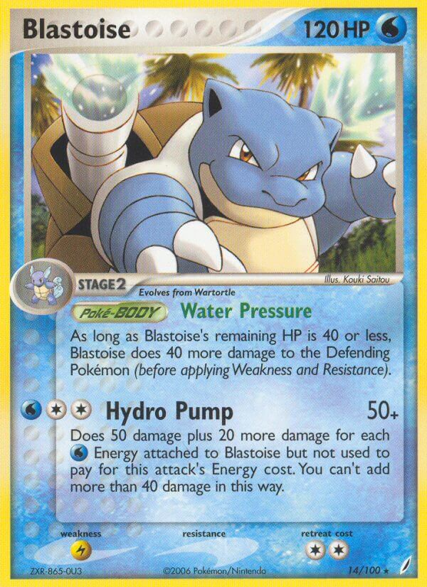 Blastoise (14/100) (Theme Deck Exclusive) [EX: Crystal Guardians] | Game Haven TX