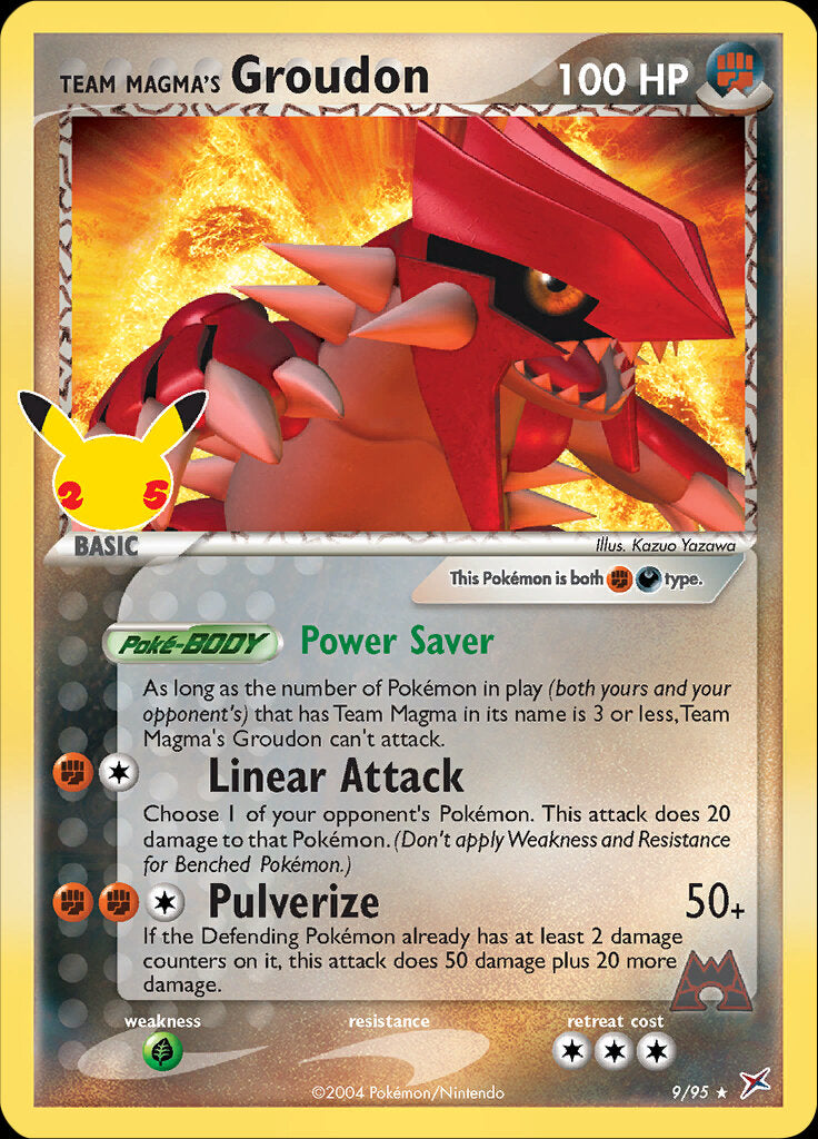 Team Magma's Groudon (9/95) [Celebrations: 25th Anniversary - Classic Collection] | Game Haven TX