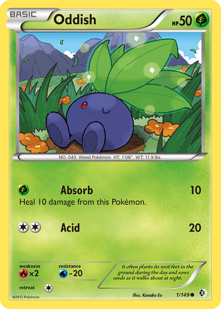 Oddish (1/149) [Black & White: Boundaries Crossed] | Game Haven TX