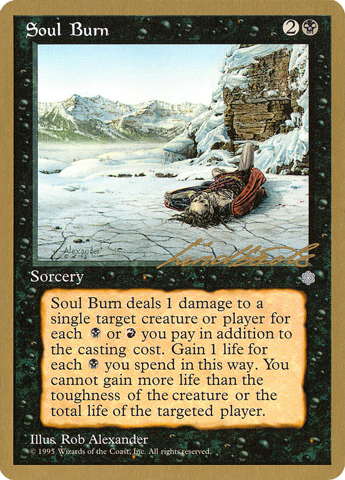 Soul Burn (Leon Lindback) [Pro Tour Collector Set] | Game Haven TX