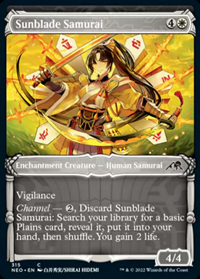 Sunblade Samurai (Showcase Samurai) [Kamigawa: Neon Dynasty] | Game Haven TX