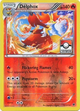Delphox (13/124) (League Promo) [XY: Fates Collide] | Game Haven TX