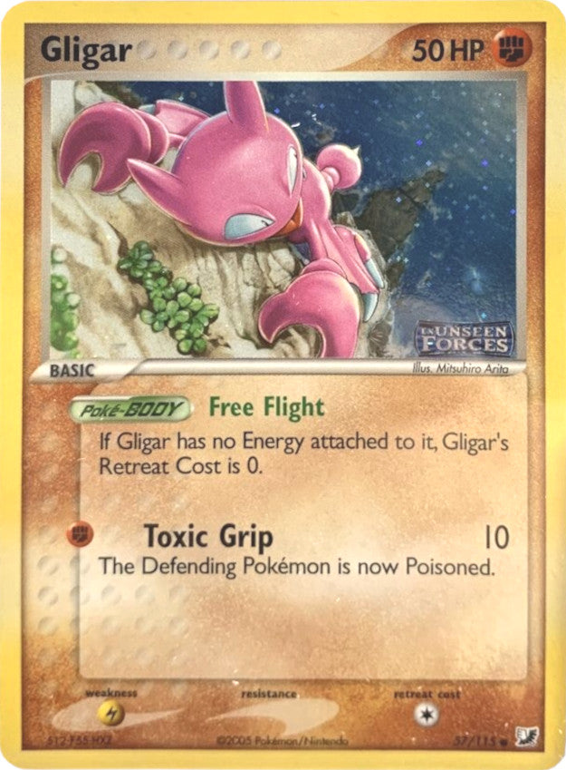 Gligar (57/115) (Stamped) [EX: Unseen Forces] | Game Haven TX