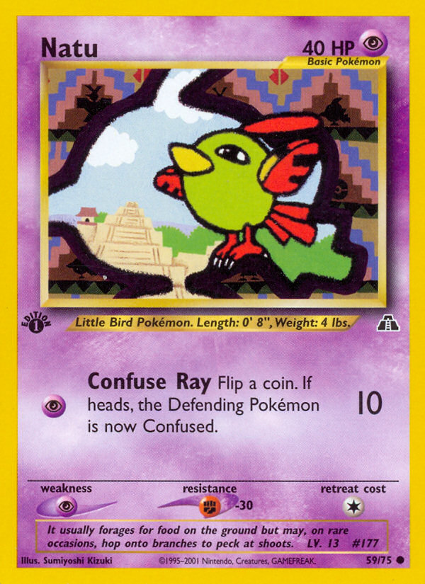 Natu (59/75) [Neo Discovery 1st Edition] | Game Haven TX