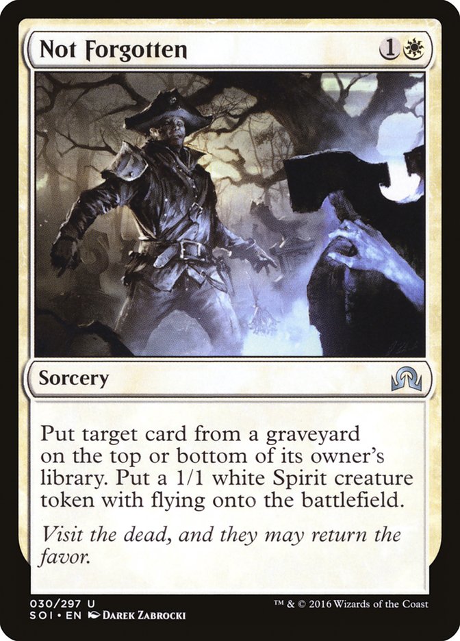 Not Forgotten [Shadows over Innistrad] | Game Haven TX