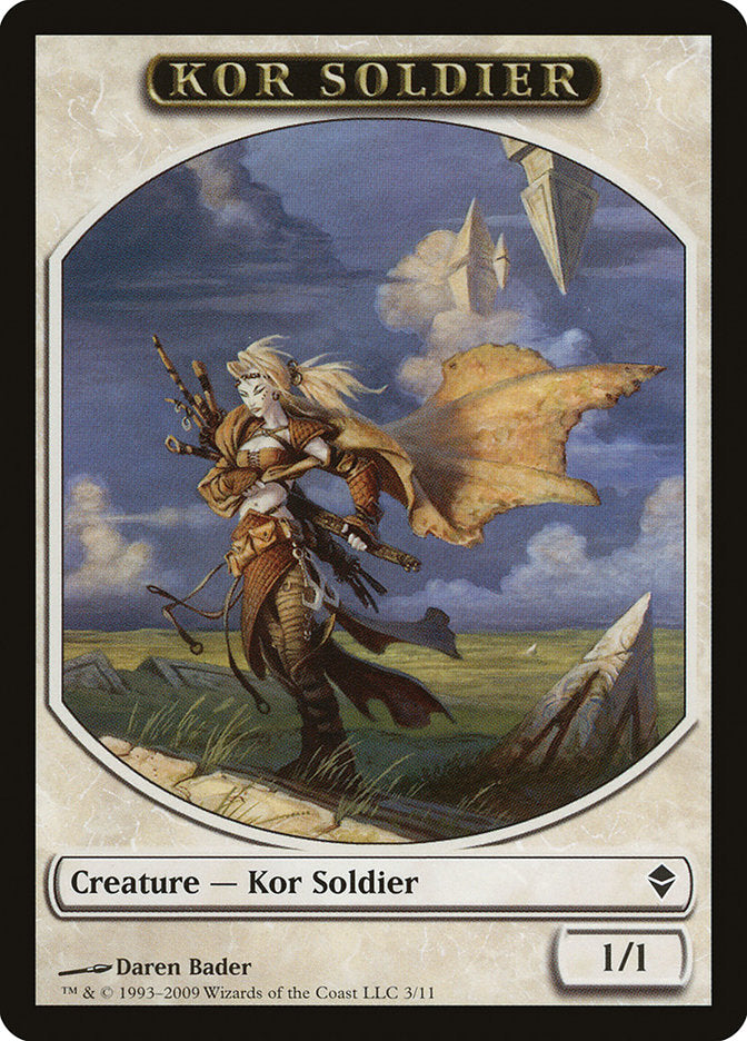 Kor Soldier [Zendikar Tokens] | Game Haven TX