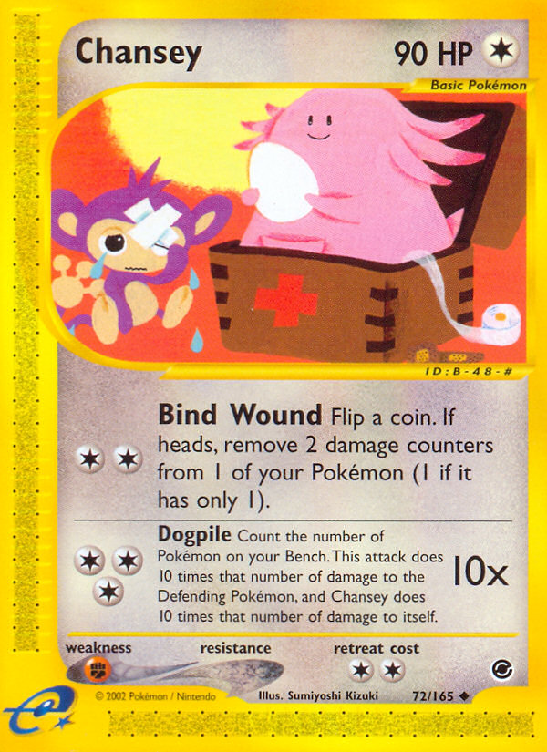 Chansey (72/165) [Expedition: Base Set] | Game Haven TX