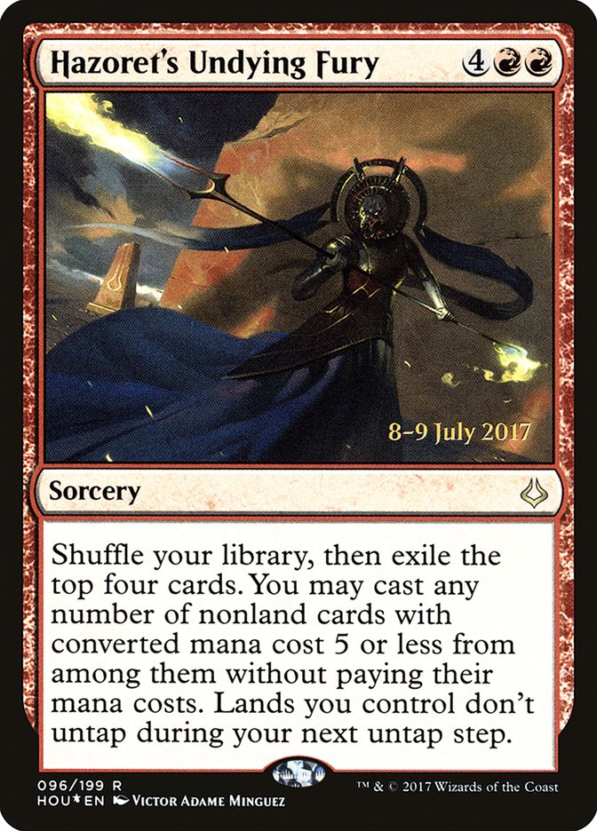 Hazoret's Undying Fury [Hour of Devastation Promos] | Game Haven TX