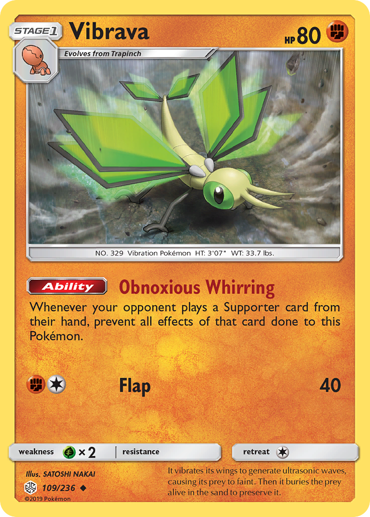 Vibrava (109/236) [Sun & Moon: Cosmic Eclipse] | Game Haven TX
