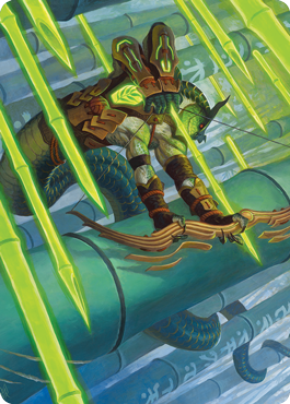 Bamboo Grove Archer Art Card [Kamigawa: Neon Dynasty Art Series] | Game Haven TX