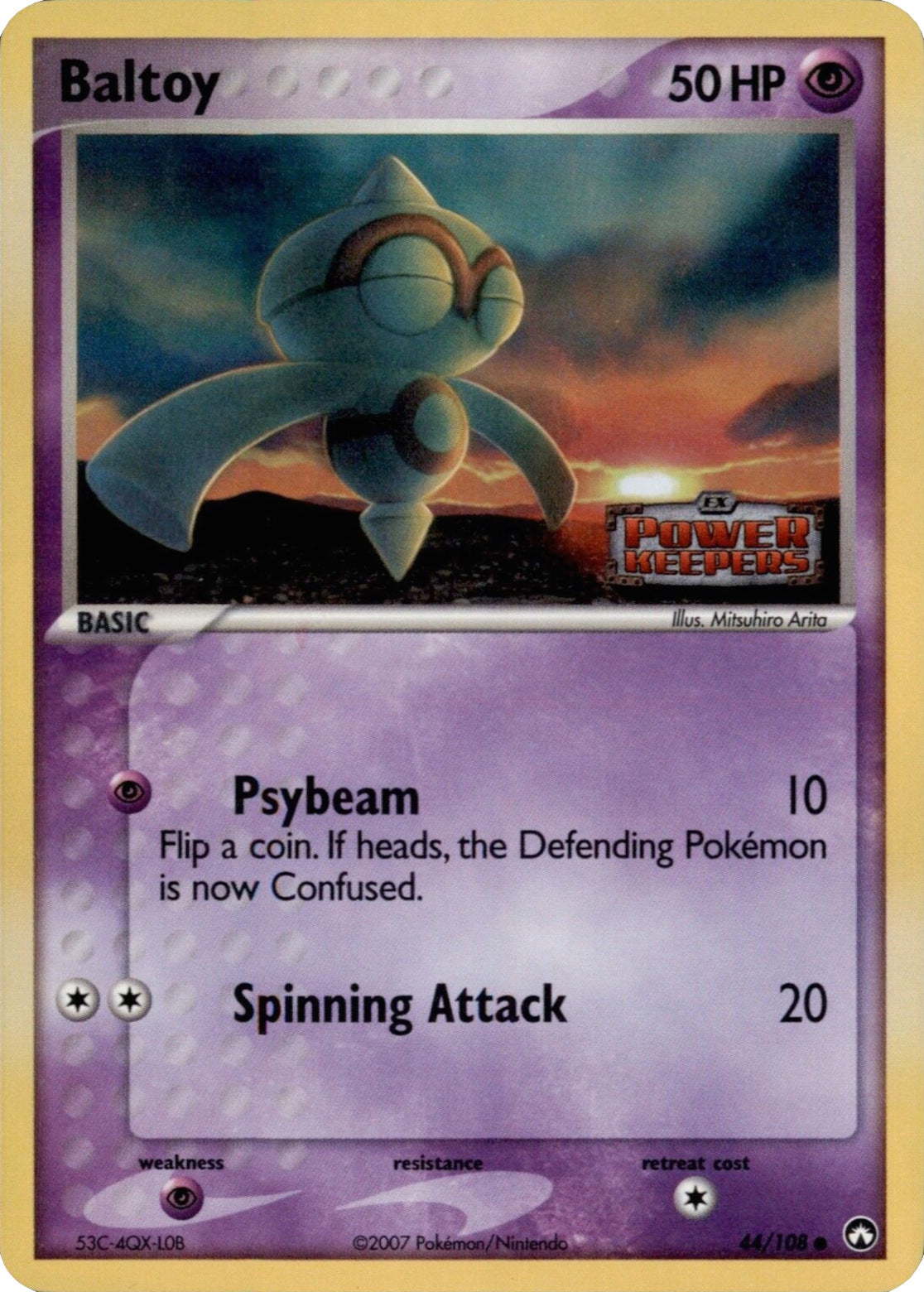 Baltoy (44/108) (Stamped) [EX: Power Keepers] | Game Haven TX