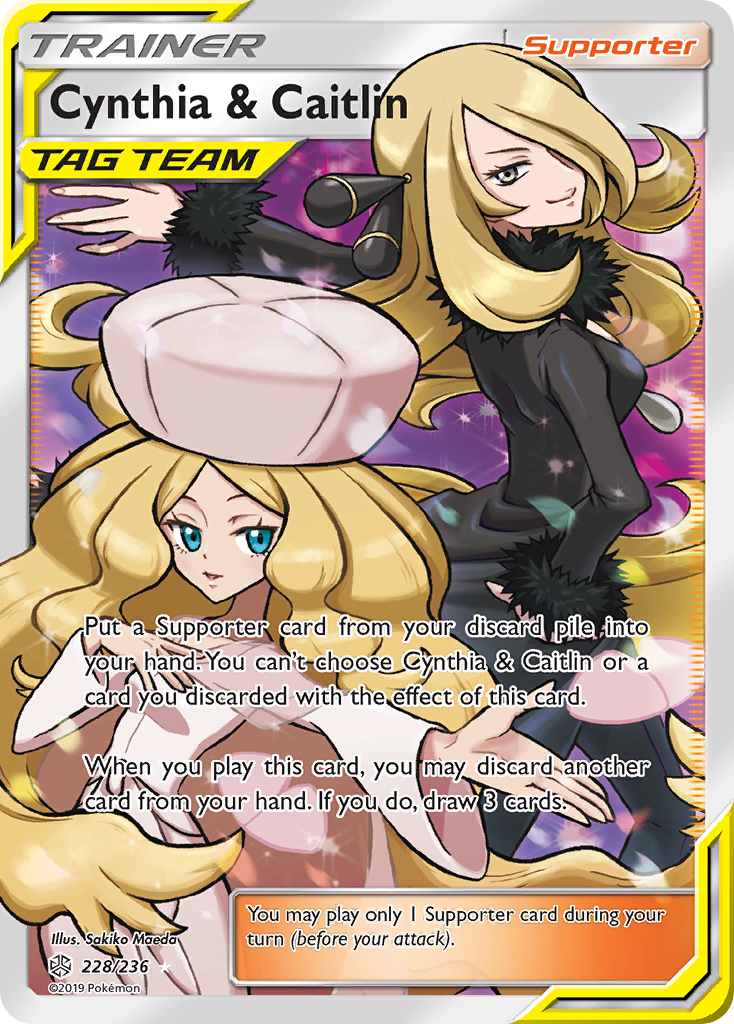 Cynthia & Caitlin (228/236) [Sun & Moon: Cosmic Eclipse] | Game Haven TX