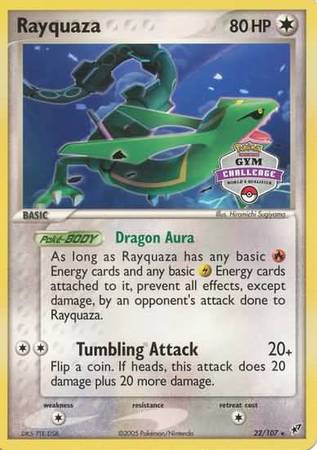 Rayquaza (22/107) (Gym Challenge Promo) [EX: Deoxys] | Game Haven TX