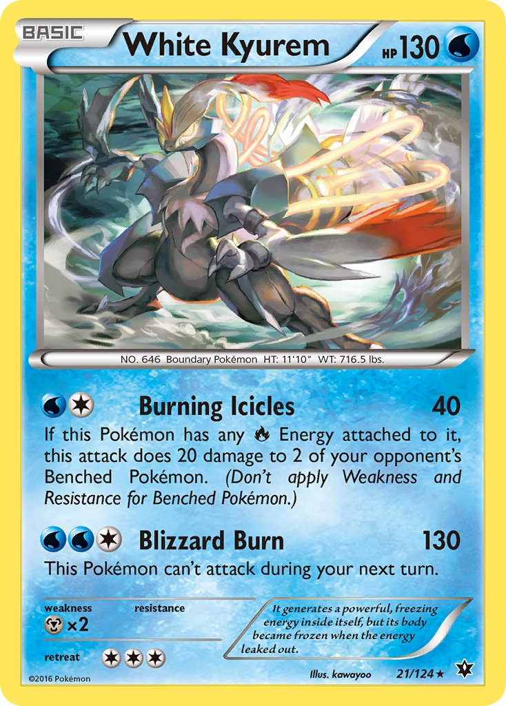 White Kyurem (21/124) (Theme Deck Exclusive) [XY: Fates Collide] | Game Haven TX