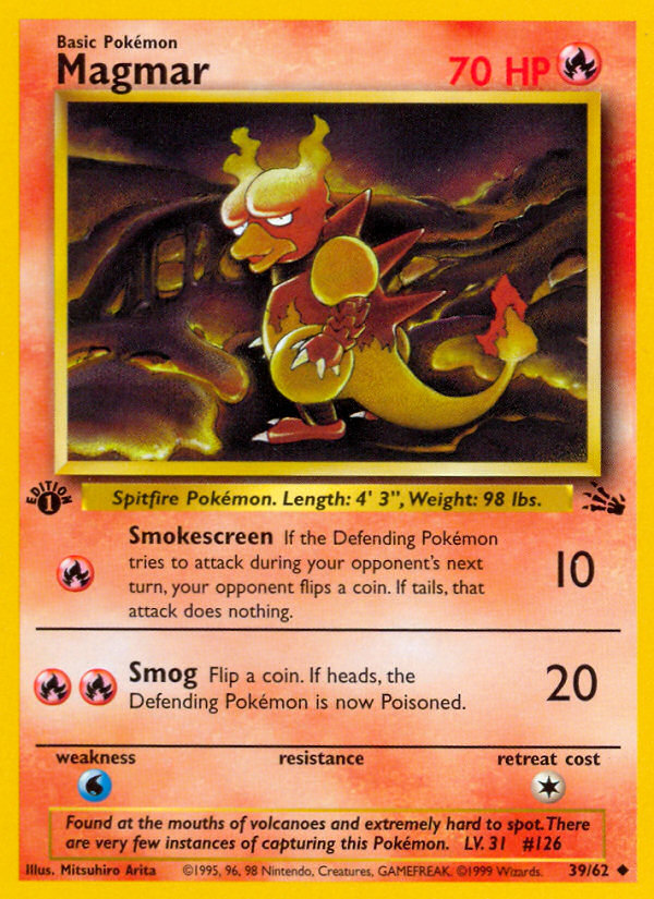 Magmar (39/62) [Fossil 1st Edition] | Game Haven TX