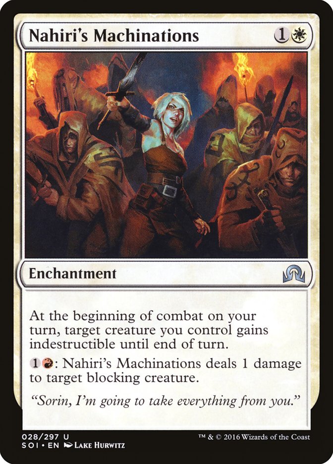 Nahiri's Machinations [Shadows over Innistrad] | Game Haven TX