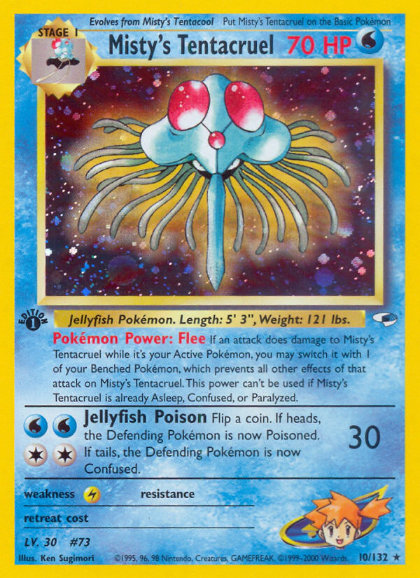 Misty's Tentacruel (10/132) [Gym Heroes 1st Edition] | Game Haven TX