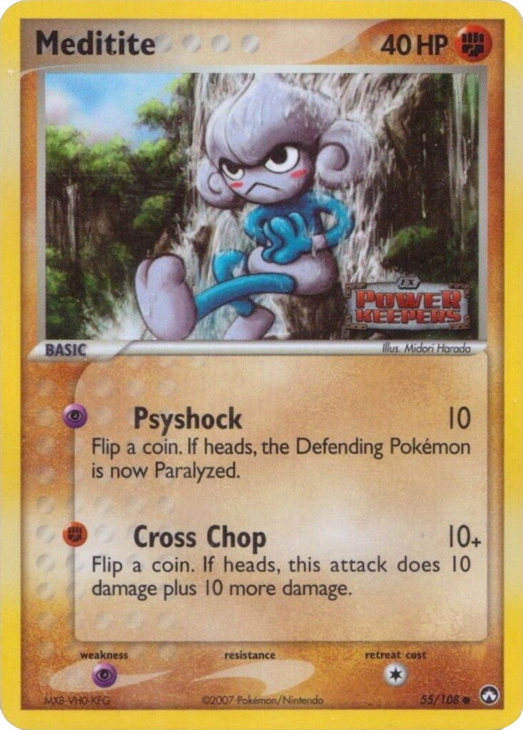 Meditite (55/108) (Stamped) [EX: Power Keepers] | Game Haven TX