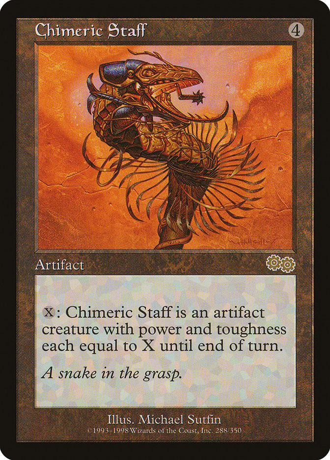 Chimeric Staff [Urza's Saga] | Game Haven TX