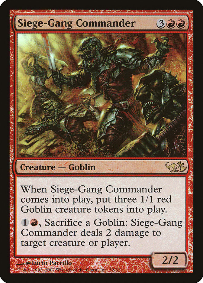Siege-Gang Commander [Duel Decks: Elves vs. Goblins] | Game Haven TX