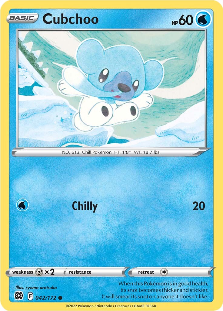 Cubchoo (042/172) [Sword & Shield: Brilliant Stars] | Game Haven TX