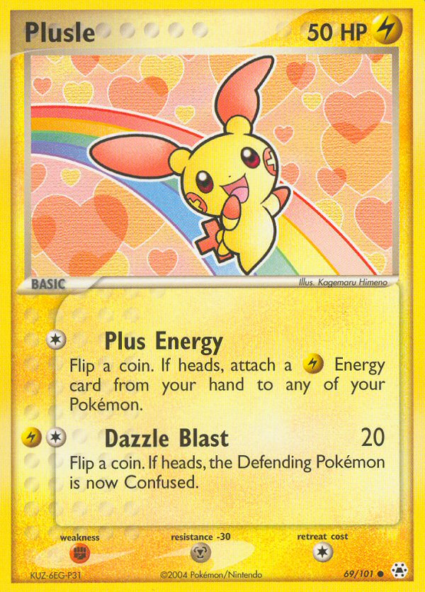 Plusle (69/101) [EX: Hidden Legends] | Game Haven TX