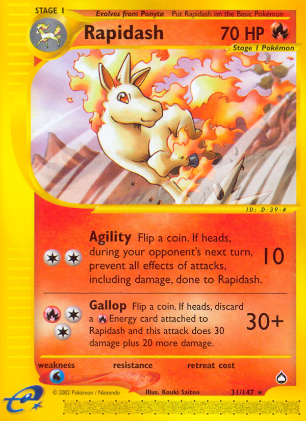 Rapidash (31/147) [Aquapolis] | Game Haven TX