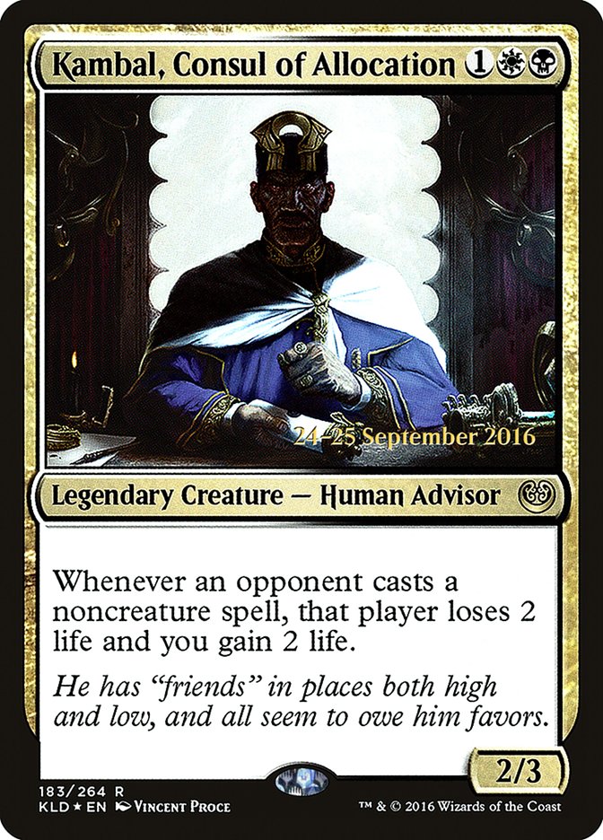 Kambal, Consul of Allocation [Kaladesh Promos] | Game Haven TX