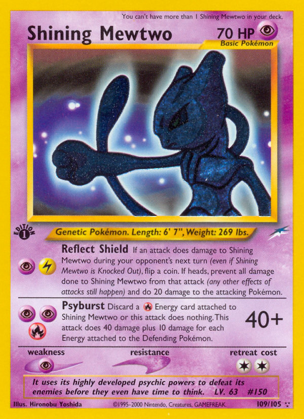 Shining Mewtwo (109/105) [Neo Destiny 1st Edition] | Game Haven TX