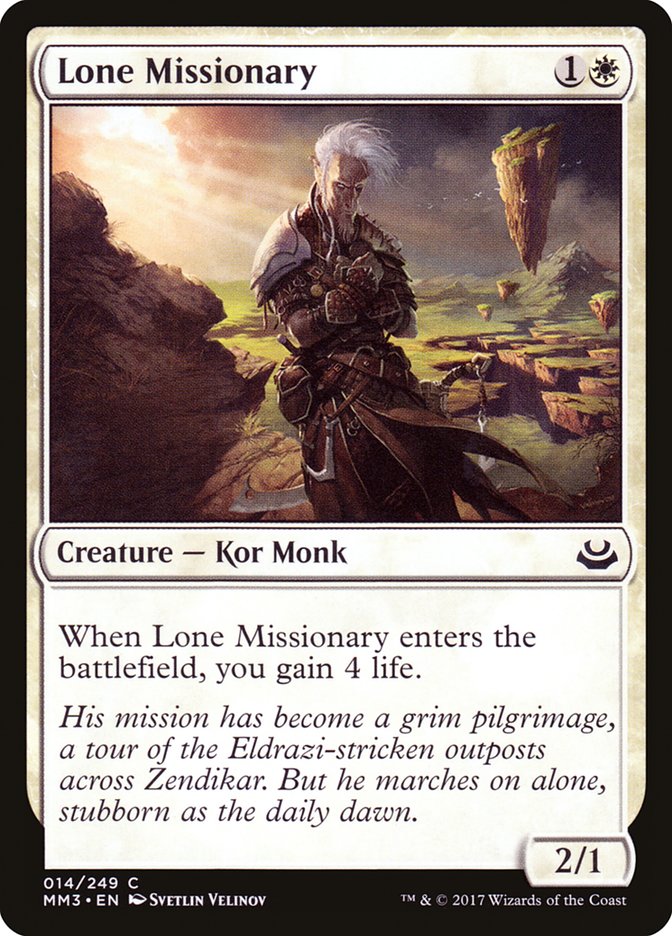 Lone Missionary [Modern Masters 2017] | Game Haven TX