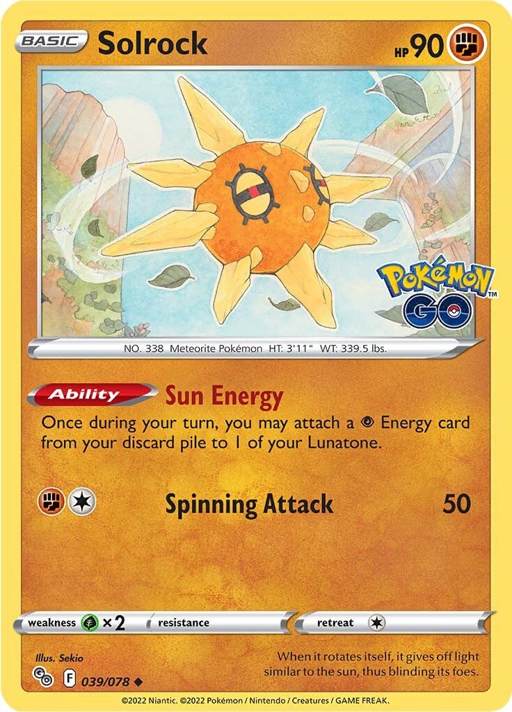 Solrock (039/078) [Pokémon GO] | Game Haven TX