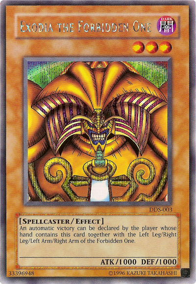 Exodia the Forbidden One (Dark Duel Stories) [DDS-003] Secret Rare | Game Haven TX