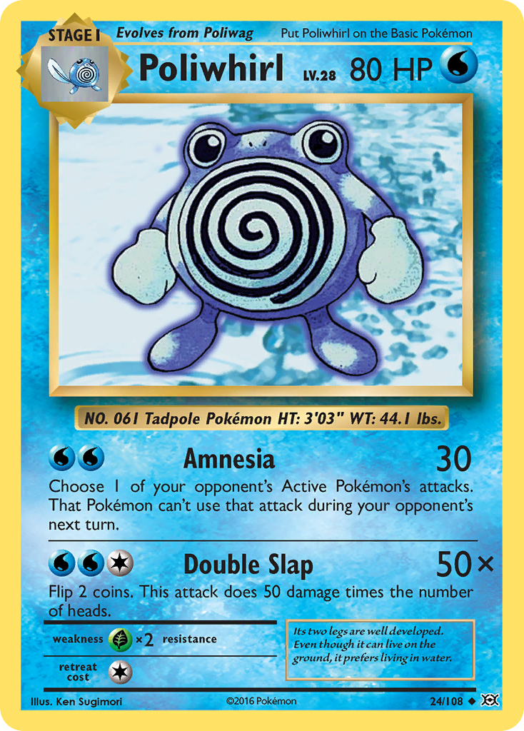 Poliwhirl (24/108) [XY: Evolutions] | Game Haven TX