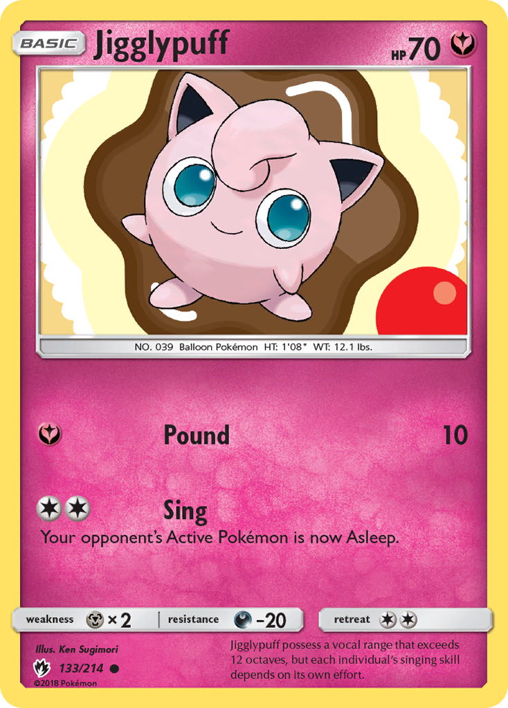 Jigglypuff (133/214) [Sun & Moon: Lost Thunder] | Game Haven TX
