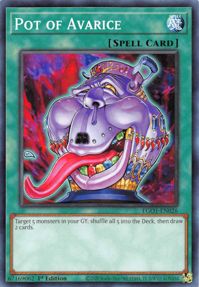Pot of Avarice [EGO1-EN026] Common | Game Haven TX