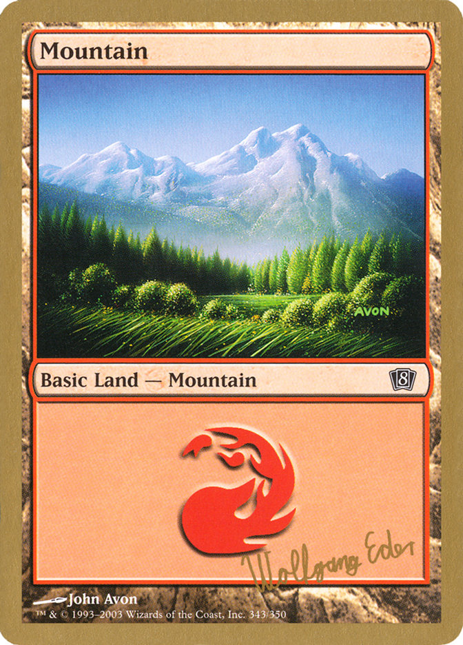 Mountain (we343) (Wolfgang Eder) [World Championship Decks 2003] | Game Haven TX