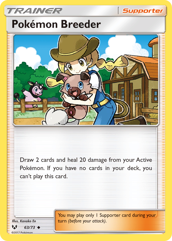 Pokemon Breeder (63/73) [Sun & Moon: Shining Legends] | Game Haven TX